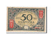 Banknote, Pirot:91-4, 50 Centimes, 1917, France, AU(55-58), Nice