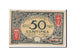 Banknot, Francja, Nice, 50 Centimes, 1917, AU(55-58), Pirot:91-4