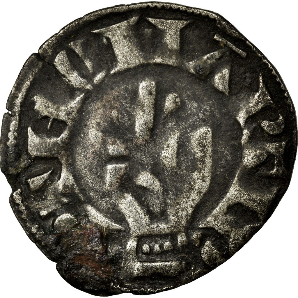 Coin, France, Denarius, Undated, Besançon, VF(30-35), Silver, Boudeau:1278