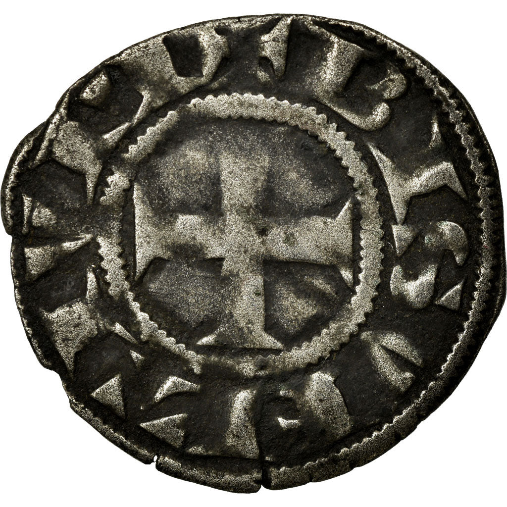 Coin, France, Denarius, Undated, Besançon, VF(30-35), Silver, Boudeau:1278
