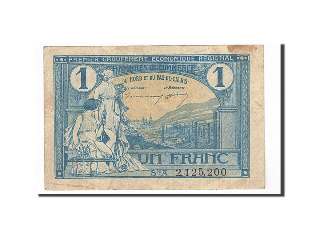 Banknote, Pirot:94-5, 1 Franc, France, EF(40-45), Lille