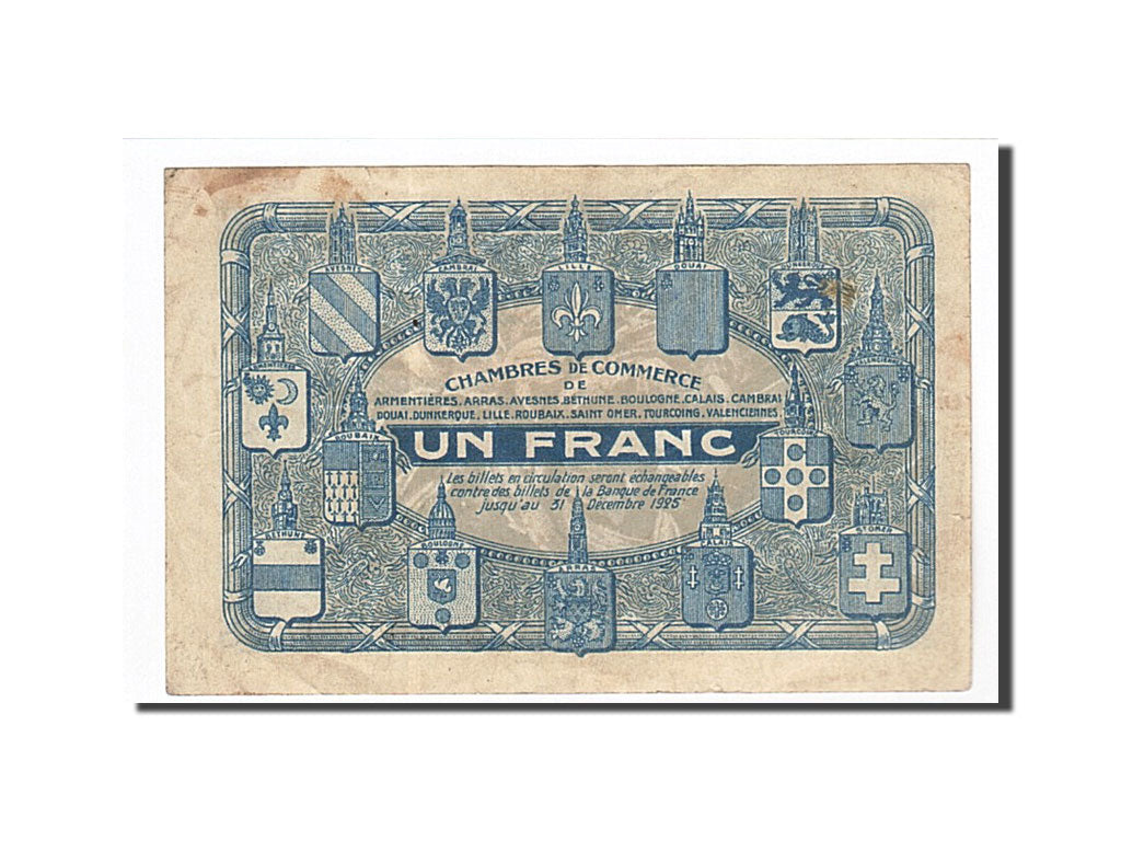 Banknote, Pirot:94-5, 1 Franc, France, EF(40-45), Lille