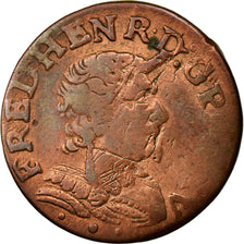 Münze, Frankreich, Double Tournois, 1642, S, Kupfer, Boudeau:1006