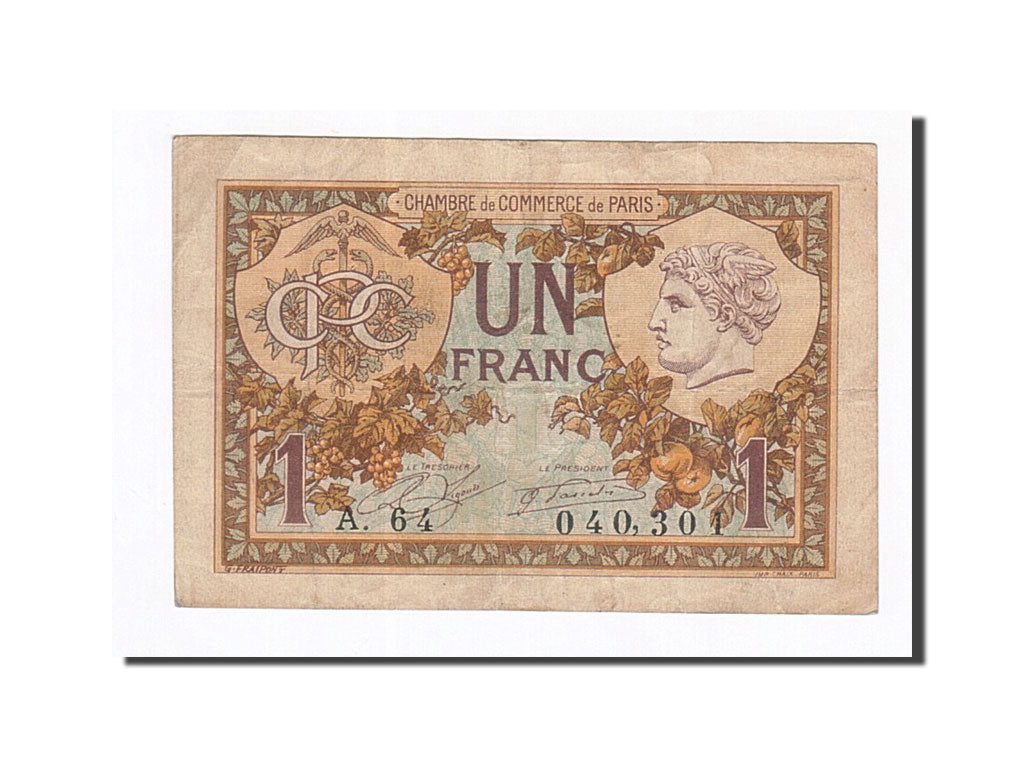 France, Paris, 1 Franc, 1920, VF(30-35), Pirot:97-36