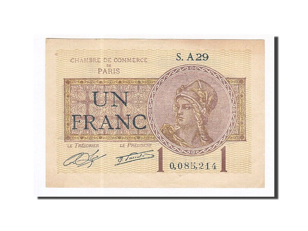 Billet, France, Paris, 1 Franc, 1920, SUP+, Pirot:97-23