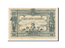 Banconote, Pirot:101-1, BB+, Poitiers, 50 Centimes, 1915, Francia