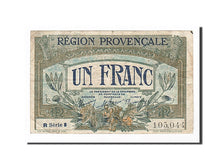 Banconote, Pirot:102-12, MB+, Marseille, 1 Franc, Francia