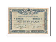 France, Quimper et Brest, 1 Franc, 1915, EF(40-45), Pirot:104-2
