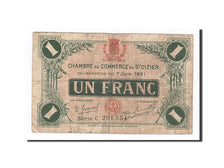 Billet, France, Saint-Dizier, 1 Franc, 1921, TB, Pirot:113-22