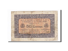 Banconote, Pirot:6-39, B+, Alençon et Flers, 50 Centimes, 1915, Francia