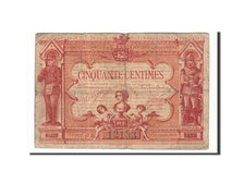 Banknote, Pirot:101-8, 50 Centimes, 1917, France, VF(20-25), Poitiers