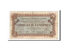 France, Auxerre, 50 Centimes, 1921, EF(40-45), Pirot:17-27