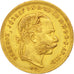 Hungary, Franz Joseph I, 8 Forint 20 Francs, 1873, Kremnitz, EF(40-45), Gold