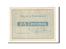 Banknote, Pirot:51-14, 25 Centimes, 1914, France, UNC(60-62), Epernay
