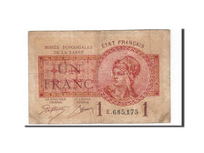 Billete, Sarre, 1 Franc, 1920, BC, Fayette:VF 51.5, KM:2