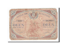 Geldschein, Frankreich, Lunéville, 2 Francs, 1914, SGE+, Pirot:54-79