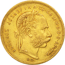 Hungary, Franz Joseph I, 8 Forint 20 Francs,1877,Kremnitz,EF(40-45),Gold,KM455.1