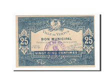 Banknot, Francja, Vertus, 25 Centimes, 1917, UNC(63), Pirot:51-56