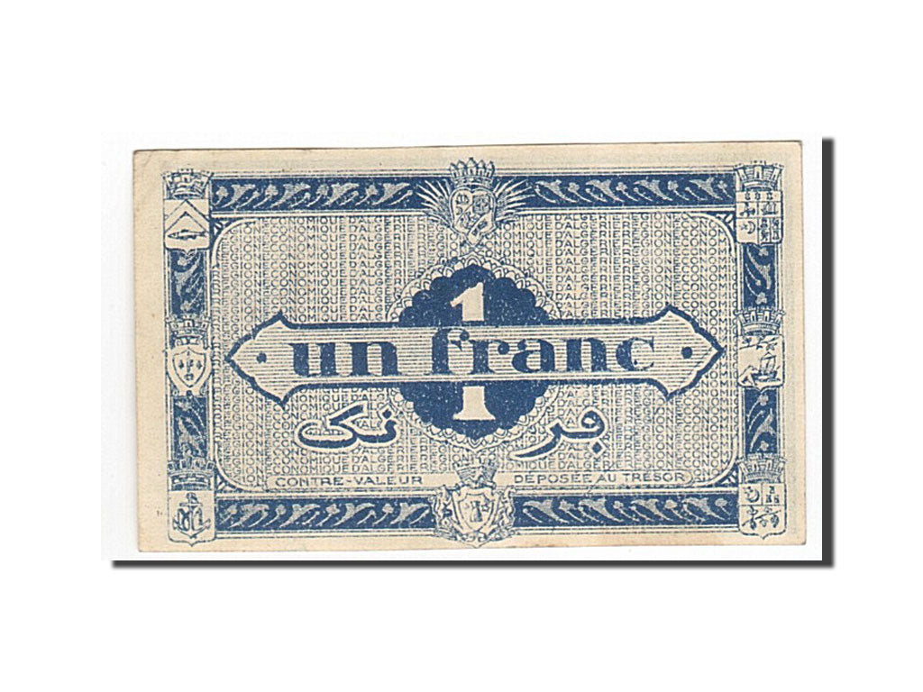 Geldschein, Algeria, 1 Franc, 1944, KM:101, VZ