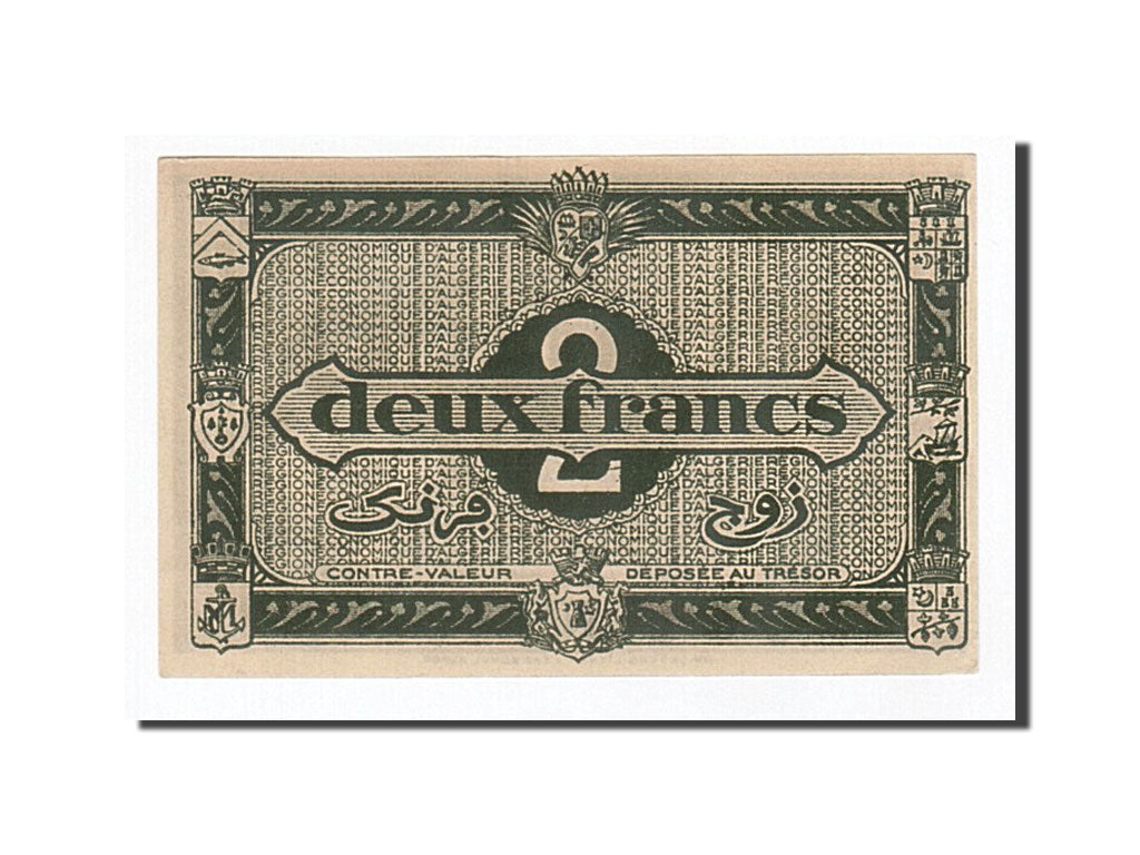 Banknote, Algeria, 2 Francs, 1944, KM:99b, UNC(63)