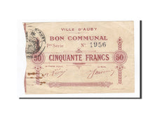 Billet, France, Auby, 50 Francs, 1914, TTB, Pirot:59-159