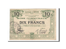 France, Aniche, 10 Francs, 1916, EF(40-45), Pirot:59-64