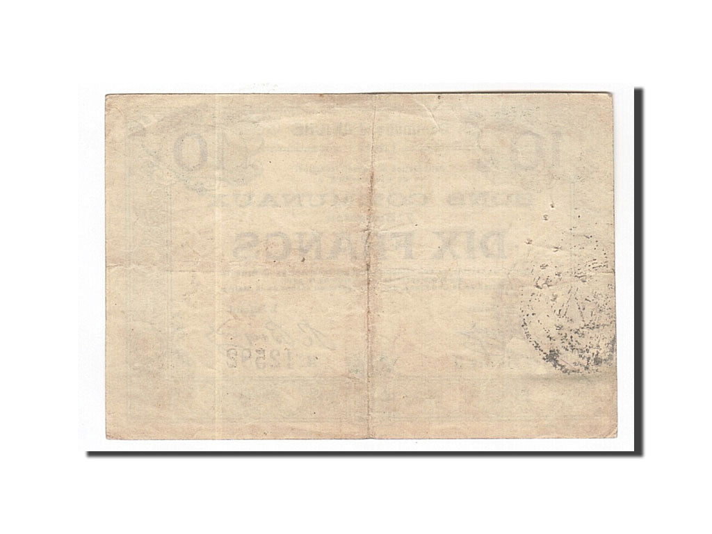 France, Aniche, 10 Francs, 1916, EF(40-45), Pirot:59-64