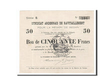 Banknote, Pirot:08-296, 50 Francs, 1917, France, AU(55-58), Sedan