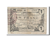 Banknot, Francja, Laon, 1 Franc, 1916, VF(20-25), Pirot:02-1309