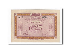 Banconote, Pirot:135-3, SPL-, Régie des chemins de Fer, 25 Centimes, Francia