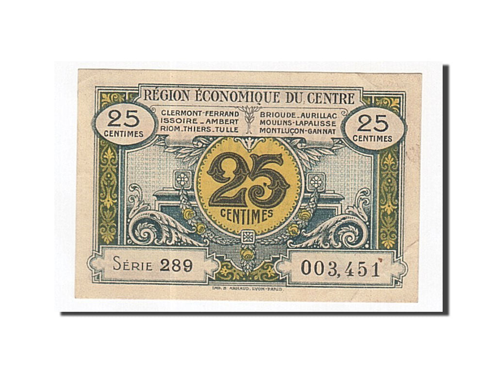 Francia, Clermont-Ferrand, 25 Centimes, SPL-, Pirot:40-1