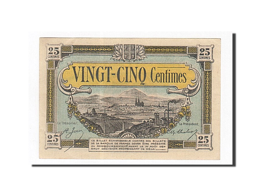 Francia, Clermont-Ferrand, 25 Centimes, SPL-, Pirot:40-1