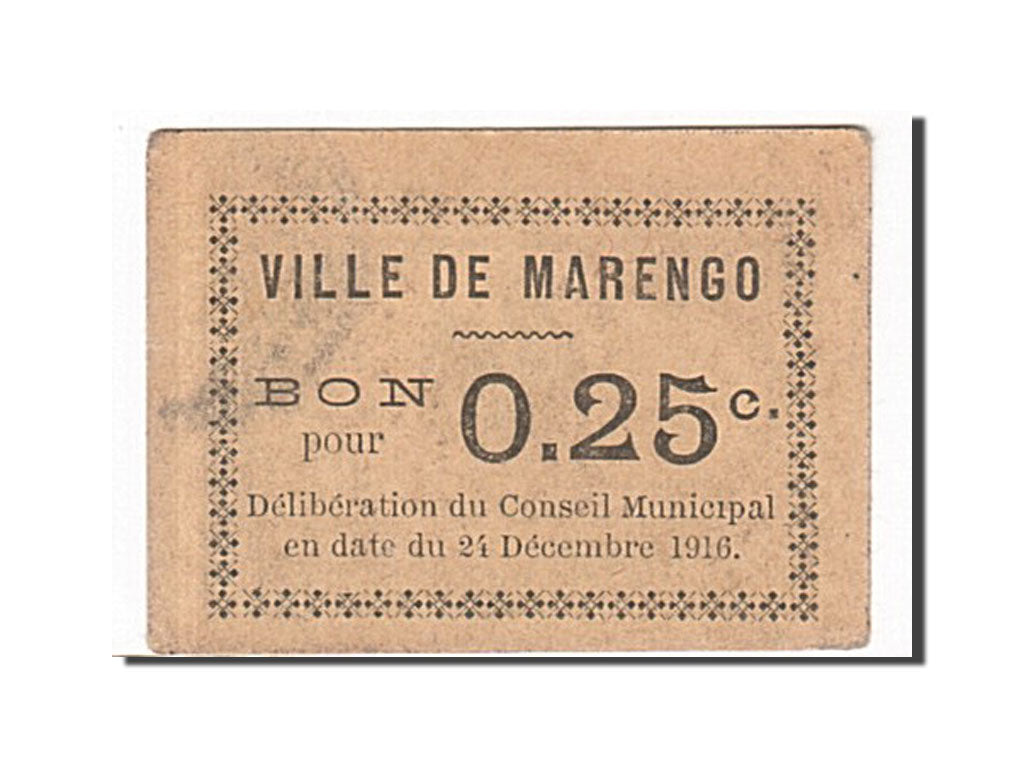 Banknote, Algeria, 25 Centimes, 1916, 1916-12-24, AU(50-53)