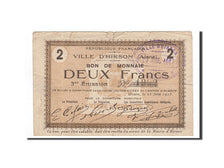 Biljet, Pirot:02-1182, 2 Francs, 1915, Frankrijk, TTB, Hirson