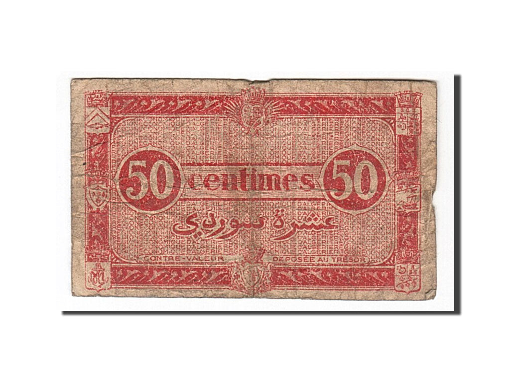 Algeria, 50 Centimes, 1944, 1944-01-31, KM:100, MB