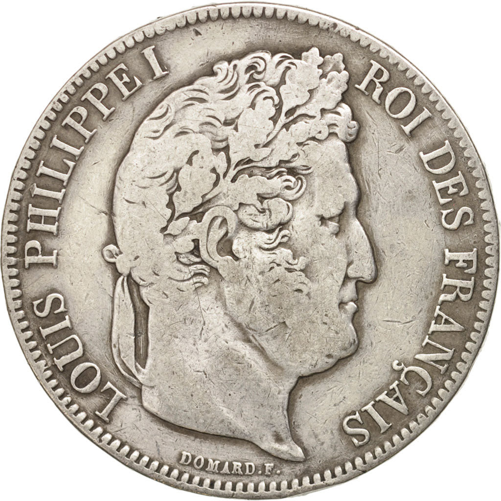 Monnaie, France, Louis-Philippe, 5 Francs, 1835, Marseille, TB, Argent