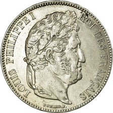 Coin, France, Louis-Philippe, 5 Francs, 1834, Lille, AU(50-53), Silver