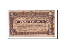 Francia, Roubaix et Tourcoing, 2 Francs, 1917, BC+, Pirot:59-2202