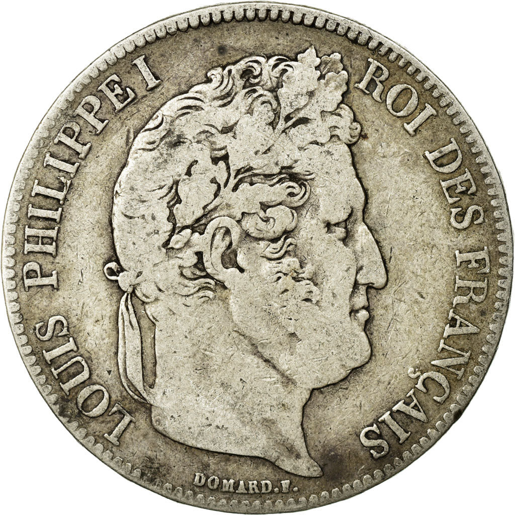 Coin, France, Louis-Philippe, 5 Francs, 1834, Bayonne, VF(20-25), Silver