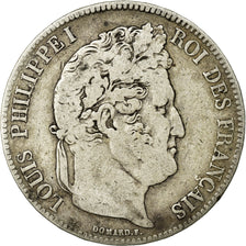 Coin, France, Louis-Philippe, 5 Francs, 1834, Bayonne, VF(20-25), Silver