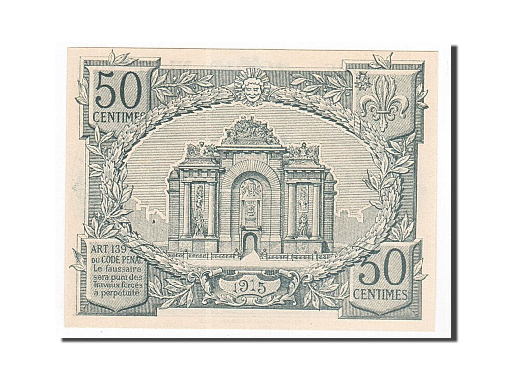 Frankreich, Lille, 50 Centimes, 1915, UNZ, Pirot:59-1599