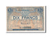 Billete, 10 Francs, Pirot:59-2754, 1915, Francia, BC+, Wattrelos