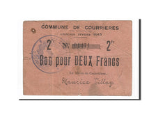 France, Courrières, 2 Francs, 1915, TB+, Pirot:62-300