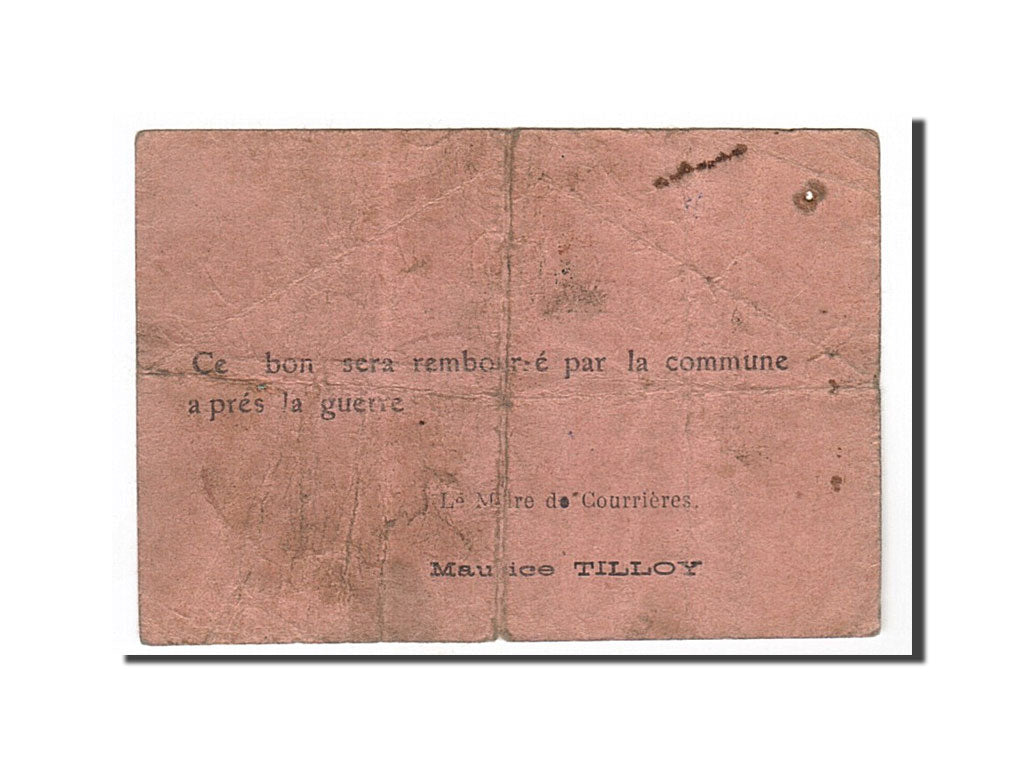 France, Courrières, 2 Francs, 1915, VF(30-35), Pirot:62-300