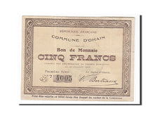 Banknote, Pirot:59-1882, 5 Francs, 1915, France, EF(40-45), Ohain