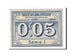 Geldschein, Frankreich, Avesnes, 5 Centimes, SS+, Pirot:59-195