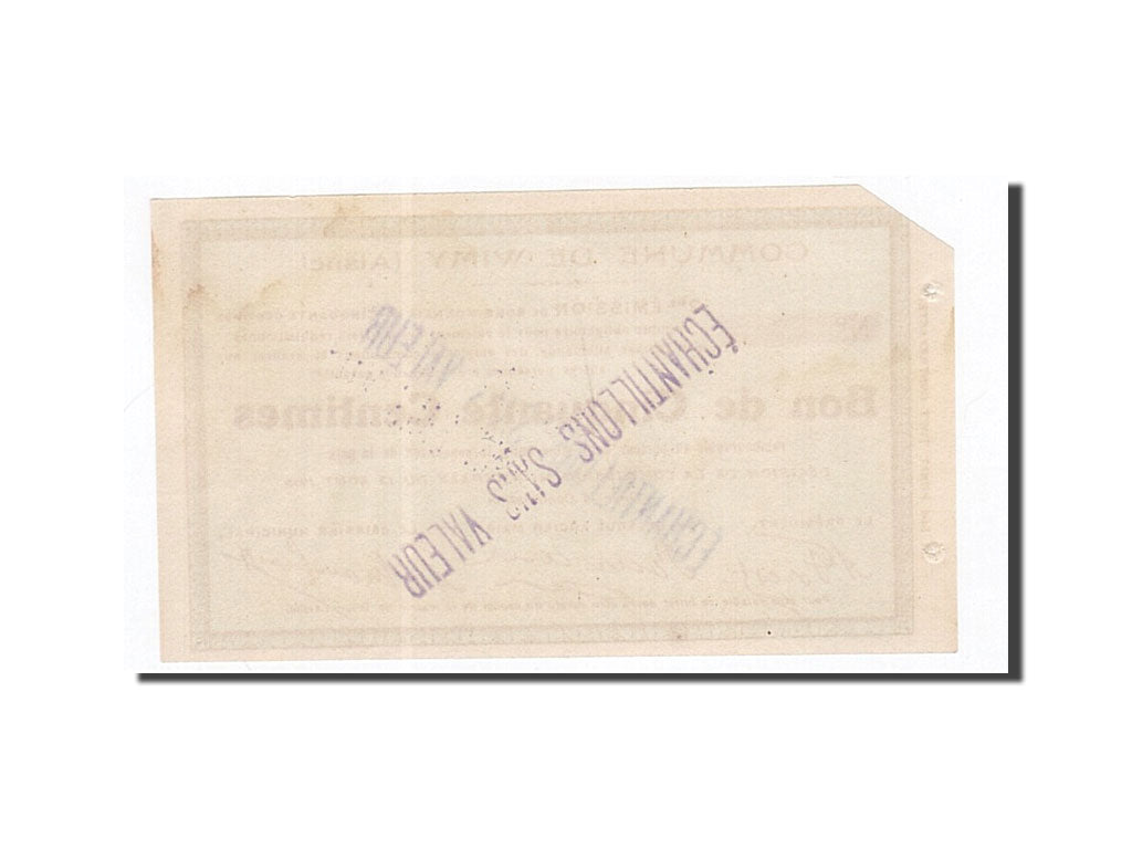 France, Wimy, 50 Centimes, 1915, SPECIMEN, AU(55-58), Pirot:02-2465