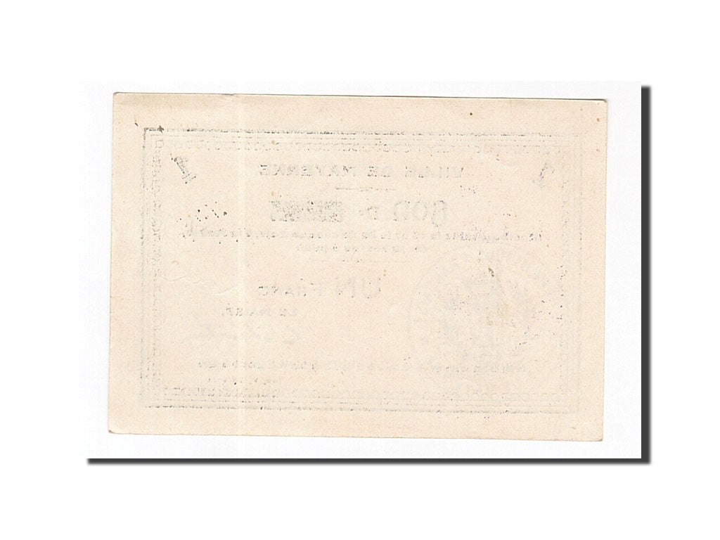 Banknote, Pirot:53-03, 1 Franc, France, UNC(63), Mayenne