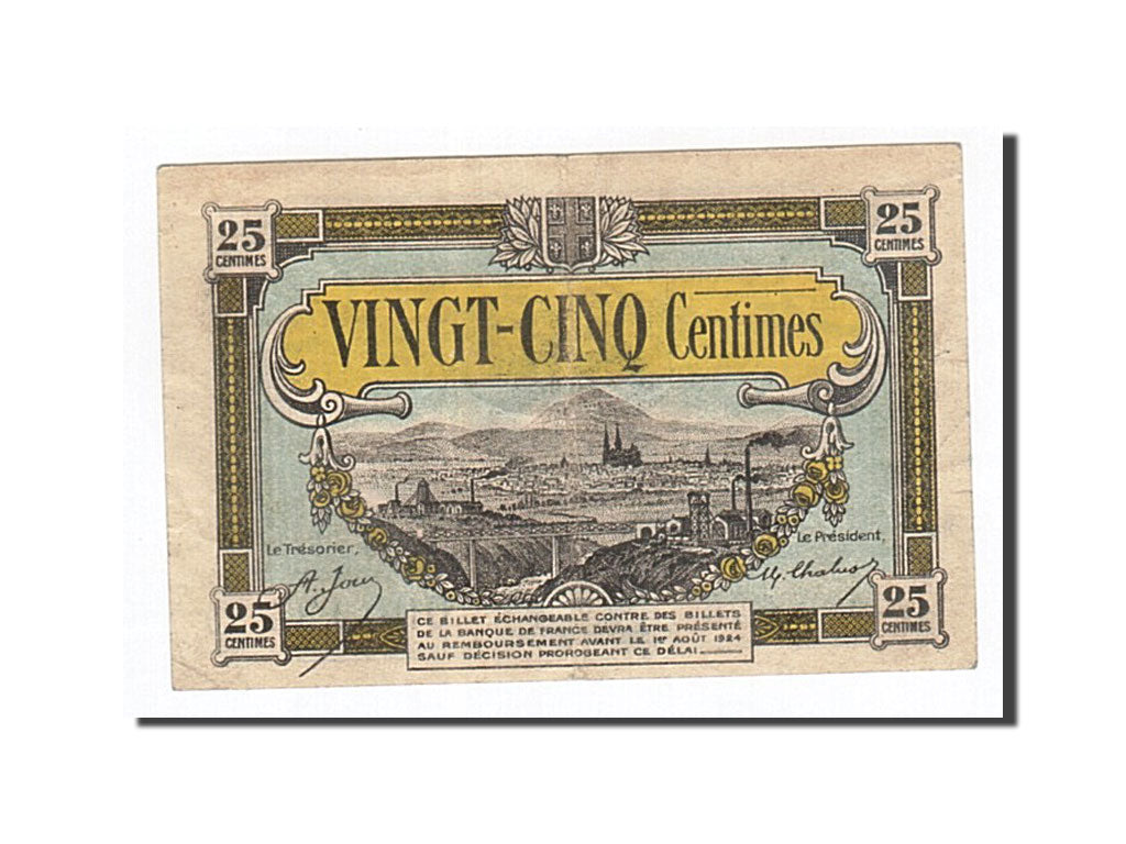 France, Clermont-Ferrand, 25 Centimes, EF(40-45), Pirot:40-1