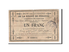 Banconote, Pirot:80-414, MB, Peronne, 1 Franc, 1915, Francia